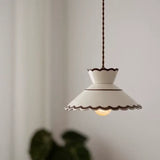 Luminária de Teto Pendente Vintage em Cerâmica e Pintada à Mão - Casas Gael