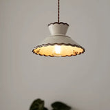 Luminária de Teto Pendente Vintage em Cerâmica e Pintada à Mão - Casas Gael