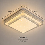 Luminária de Teto Plafon LED Moderno com 3 Cores de Luz - Casas Gael