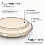 Luminária de Teto Plafon LED Moderno com 3 Cores de Luz - Casas Gael