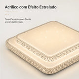 Luminária de Teto Plafon LED Moderno com 3 Cores de Luz - Casas Gael