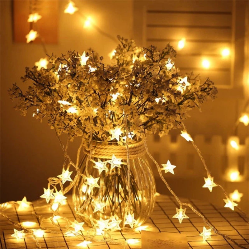 Pisca Pisca Estrela LED 20 Luzes 4 Metros para Decoração de Natal - Casas Gael