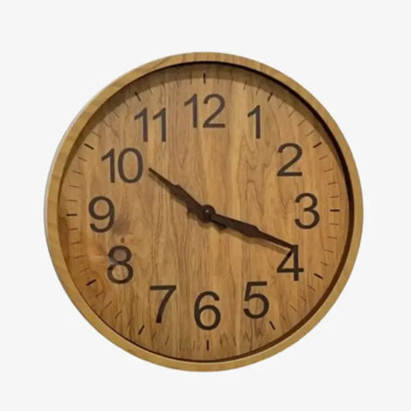 Relógio de Parede Moderno Wooden 30cm - Casas Gael