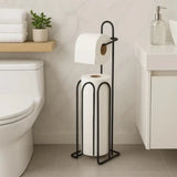 Suporte de Papel Higiênico de Chão para Banheiro - Casas Gael