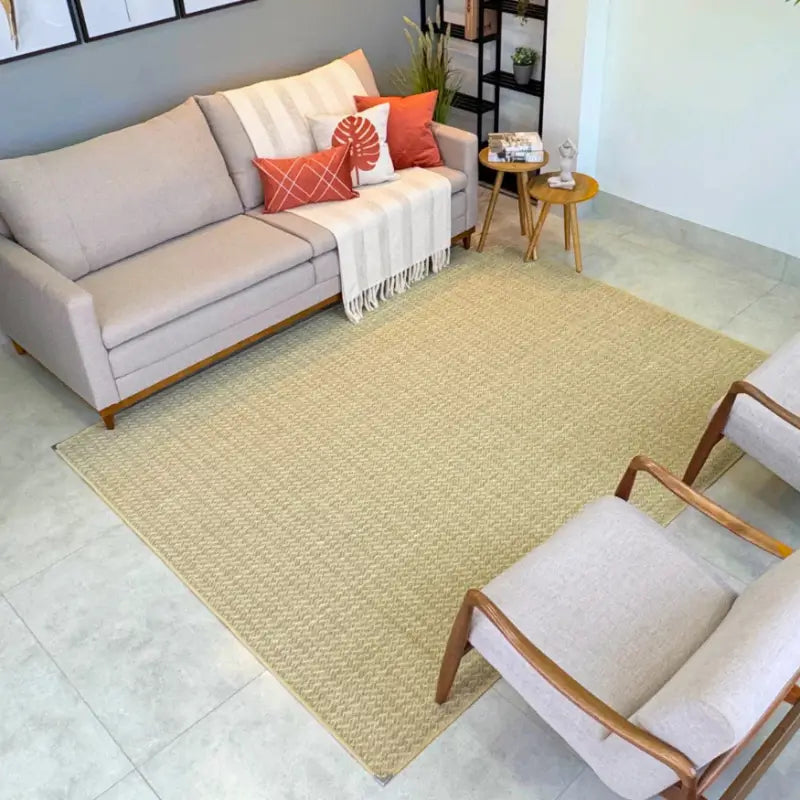 Tapete Sisal para Sala Antiderrapante 200x300cm - Casas Gael