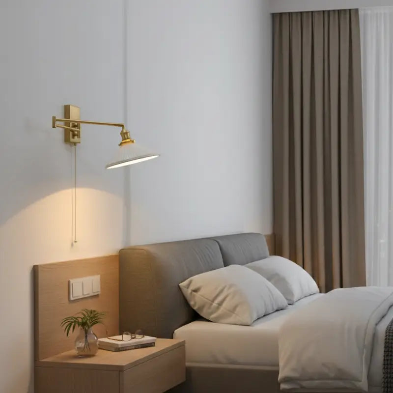 Arandela de Parde Articulada Retrô dourada - Casas Gael