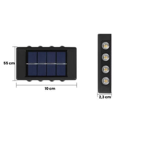 Arandela de Parede Área Externa de Led Solar - Casas Gael