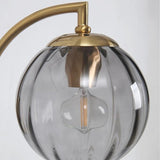 Arandela de Parede Dourada Metal e Vidro