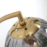 Arandela de Parede Dourada Metal e Vidro