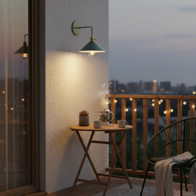 Arandela de Parede Industrial Macarrons Com Lâmpada - Casas Gael