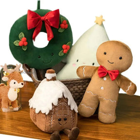 Bonecos de Pelúcia Decorativos de Natal - Casas Gael