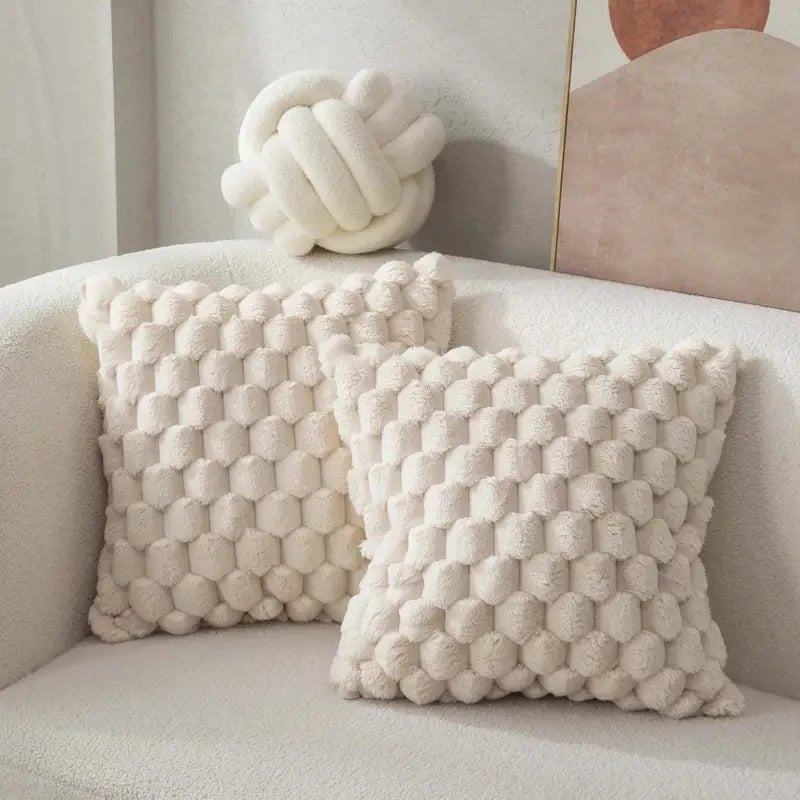 Capa de Almofada 3D Soft Plush - Casas Gael