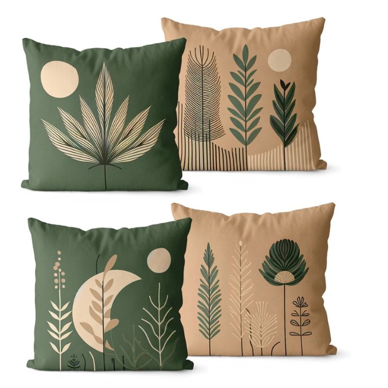 Conjunto 4 Capas de Almofadas Decorativas Contemporâneas - Casas Gael