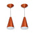 Kit 2 Pendentes de Teto Cones Minimalistas em Alumínio - Casas Gael