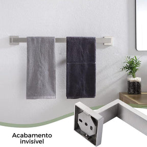 Kit Acessórios Para Banheiro Aço Inox 5 Peças - Casas Gael