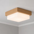 Luminária de Teto Plafon Decorativo de Madeira 20cm - Casas Gael 
