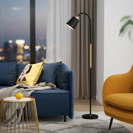 Luminária de Chão Abajur Wooden - Casas Gael