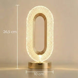 Luminária de Mesa Cristale Oval Luxuosa - Casas Gael