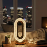 Luminária de Mesa Cristale Oval Luxuosa - Casas Gael