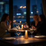 Luminária de Mesa Decorativa Cogumelo Recarregável em Metal