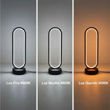 Luminária de Mesa Decorativa LED 3 Tons de Luz - Casas Gael