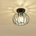 Luminária de Teto Decorativa Cúpula em Vidro - Casas Gael