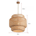 Luminária de Teto Para Sala Pendente Rattan - Casas Gael