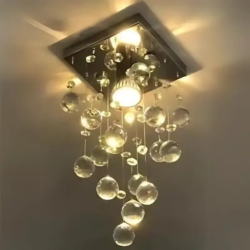 Lustre Gotas de Cristal Para Sala e Cozinha - Casas Gael