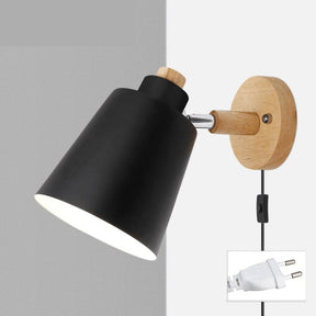 OUTLET - Arandela de Parede Wooden Com Interruptor Preto - Casas Gael