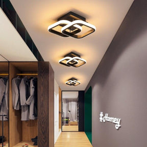 OUTLET - Luminária de Teto Led Moderna preta - Casas Gael