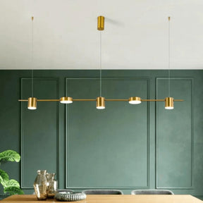 OUTLET - Lustre Moderno Para Sala Montreal dourado - Casas Gael