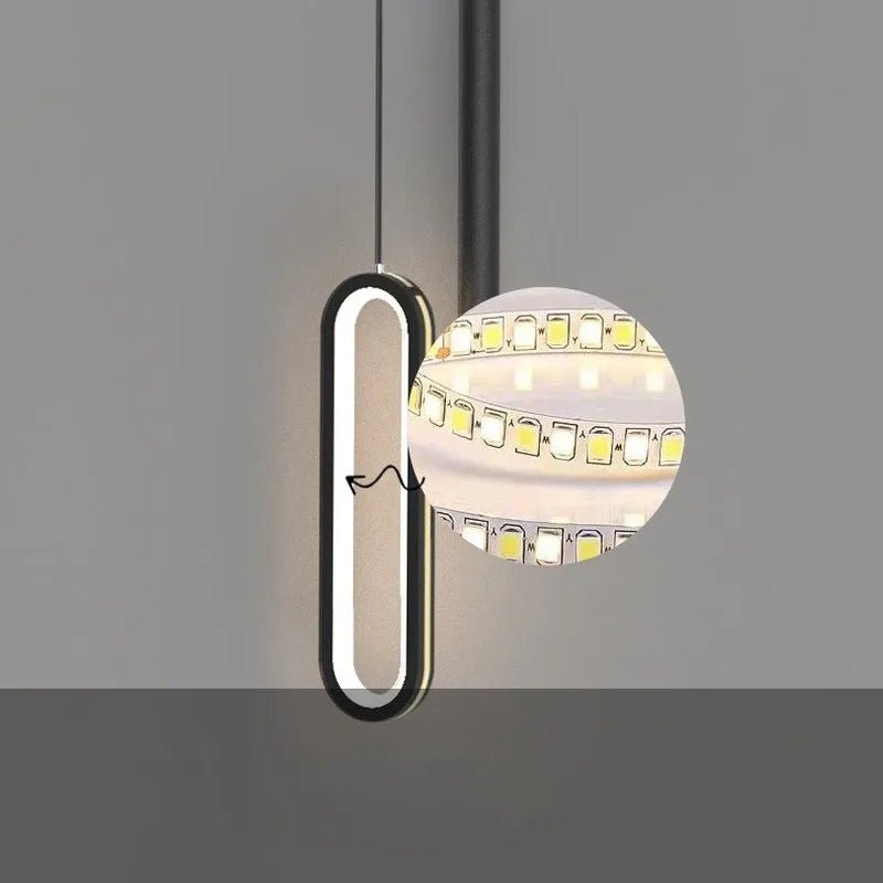 Pendente Led Duplo Minimalista - Casas Gael