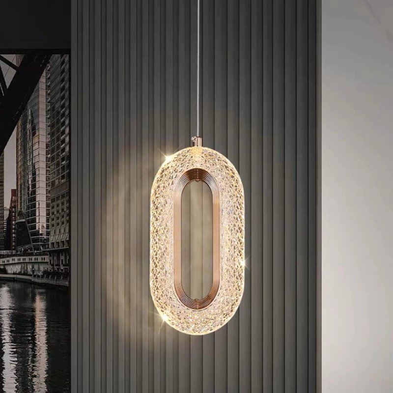 Pendente Vintage Oval Cristal - Casas Gael