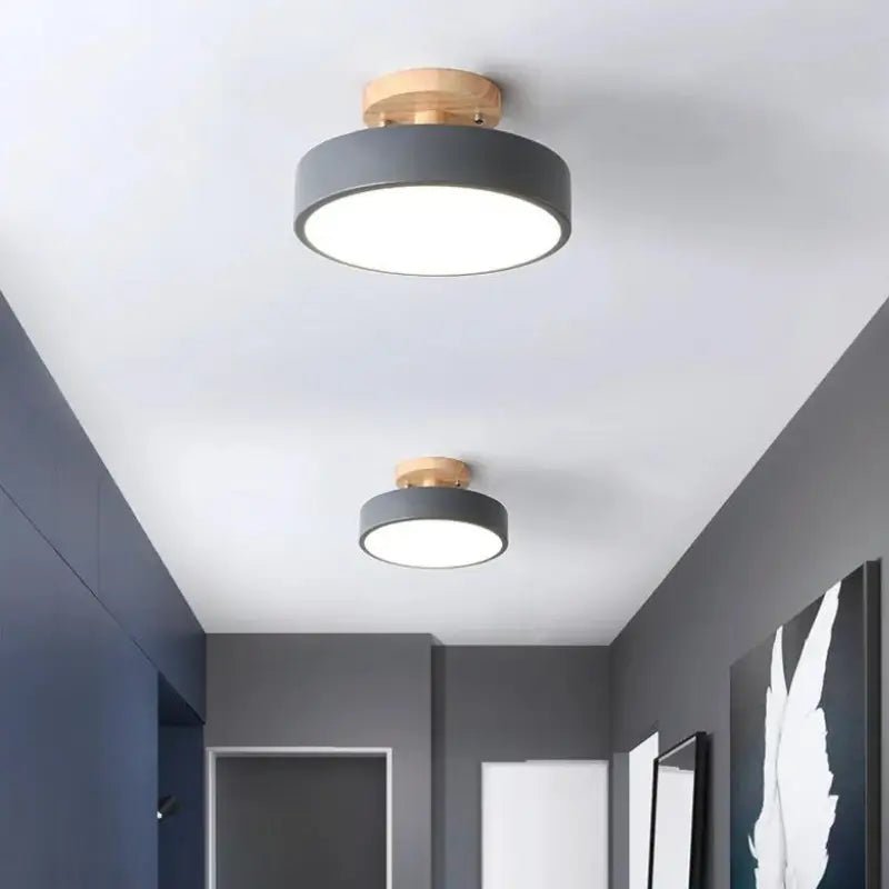 Plafon de Teto LED Redondo Estilo Nórdico 13W Bivolt - Casas Gael