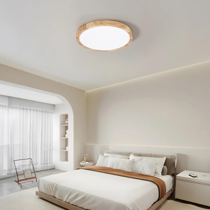 Plafon de Teto Wooden Led Sobrepor - Casas Gael