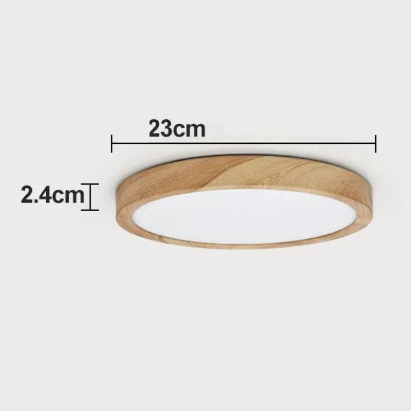 Plafon de Teto Wooden Led Sobrepor - Casas Gael