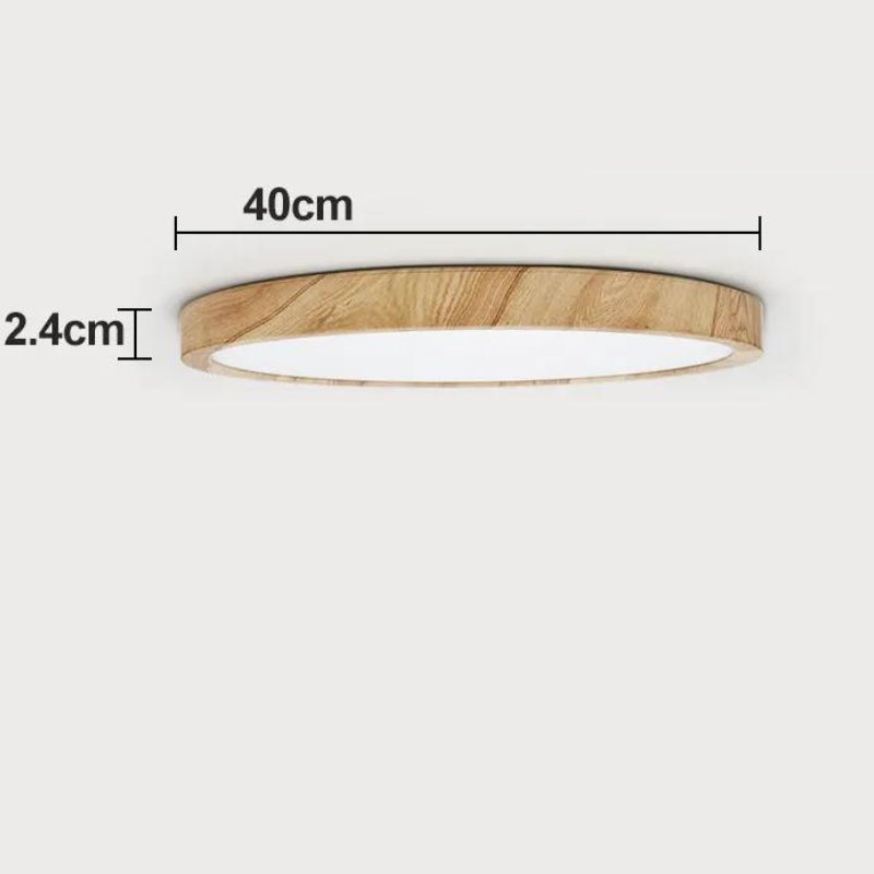 Plafon de Teto Wooden Led Sobrepor - Casas Gael