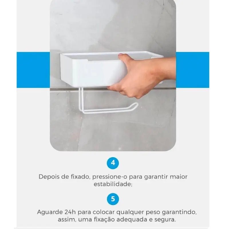 Porta papel Higiênico e Lenço Umedecido - Casas Gael