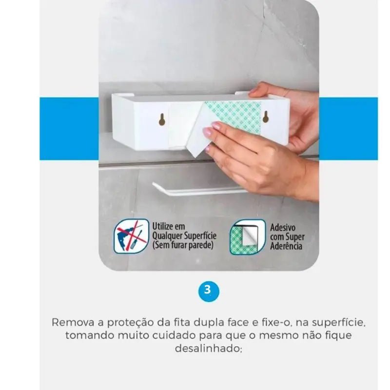 Porta papel Higiênico e Lenço Umedecido - Casas Gael