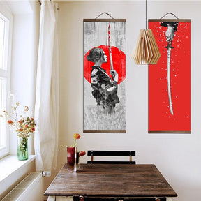 Poster Decorativo Estilo Japonês Katanas - Casas Gael