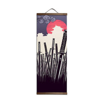 Poster Decorativo Estilo Japonês Katanas - Casas Gael