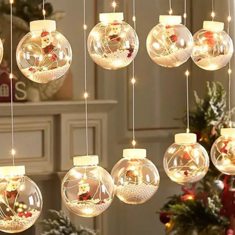 Varal de Luzes Decorativas Natal - Casas Gael