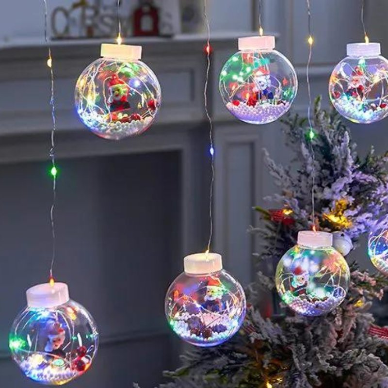 Varal de Luzes Decorativas Natal - Casas Gael