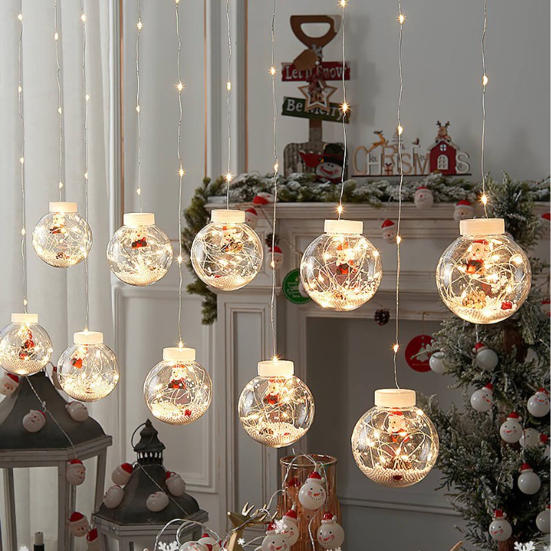Varal de Luzes Decorativas Natal - Casas Gael