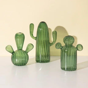 Vaso de Plantas Decorativo Cactos em Vidro - Casas Gael